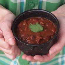 {Recipe} Three Bean Chili with Dark Chocolate & Walnuts Chili with Dark Chocolate & Walnuts