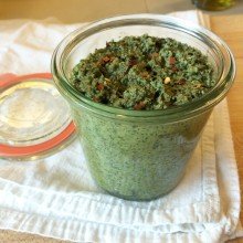 {Garden to Table Recipe} Zesty Carrot Top Pesto Carrot_Top_Pesto